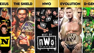 Greatest Factions in WWE History | Best WWE Stables of All Time | DX, nWo, The Shield, Evolution