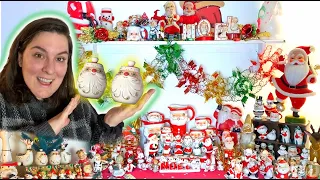 REVEALING My ENTIRE Vintage Christmas Ceramic Collection! MID CENTURY CHRISTMAS - HOLT HOWARD, NAPCO