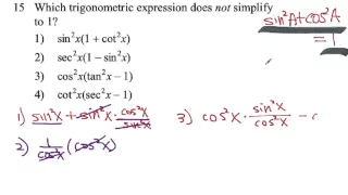 Algebra 2 and trigonometry regents solutions January 2015