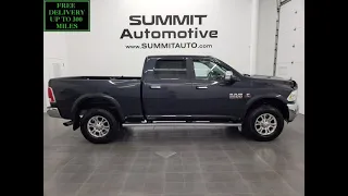 2018 RAM 2500 LARAMIE CREW SHORT CUMMINS DIESEL MAXIMUM STEEL 4K WALKAROUND 13486Z SOLD!