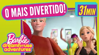 MELHORES AVENTURAS DA BARBIE NA DREAMHOUSE! 🐹⚽❤️ | Barbie Dreamhouse Adventures | Desenho da Barbie