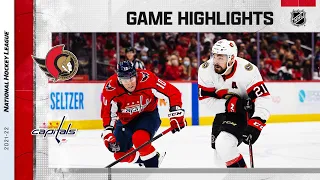 Senators @ Capitals 2/13/22 | NHL Highlights