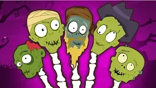 Finger Family Rhymes | Funny Creepy Zombie by Teehee Town