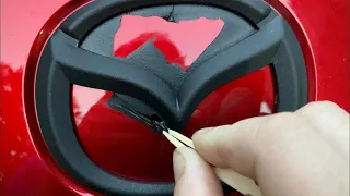 ND Mazda Miata Plasti-Dipping Emblems!
