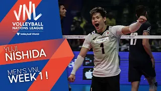 Yuji Nishida: STRONG 💪 performance in the first VNL week 2022 | Men's VNL 2022