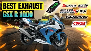 Suzuki GSXR 1000 Exhaust Sound 🔥 Flyby,Akrapovic,Yoshimura,M4,Stock,Arrow,Brocks,Racefit,Review+