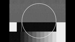 EBU Monochrome Testcard Testbild BR/ARD 1. Programm 1960er Jahre