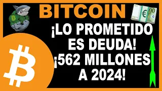 💥Bitcoin lo estabas esperando 💵 562 millones a final de 2024💥