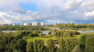 The storm is coming. Moscow time lapse