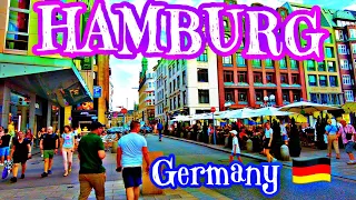 HAMBURG 4K WALK | Germany Walking Tour | 4K City Life