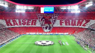 Bayern vs. Real Madrid I Choreo Franz Beckenbauer + Champions League Hymne I Halbfinale April 2024