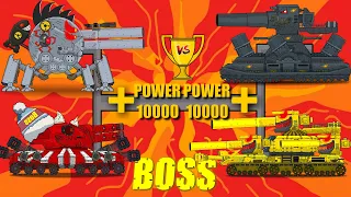 The Slaughter of Mega Bosses - Cartoons about tanks