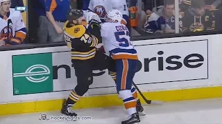 Casey Cizikas vs Jake DeBrusk Dec 9, 2017