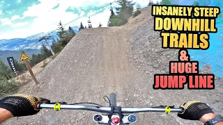 INSANELY STEEP DOWNHILL MTB TRAILS AND A HUGE JUMP LINE IN FRANCE!