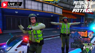 LIVE: GTA 5 FiveM Kuffs Roleplay: Motorcycle Patrol w/Acepilot2k7