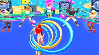 Hula Hoop Race 🤑💃🏻👗❣️🏃🏻💃🏻🤑 New Update All Levels Gameplay Android, ios 🤑💃🏻👗❣️🏃🏻💃🏻🤑