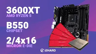 Разгон и тест Ryzen 5 3600XT и Crucial Ballistix (Micron E-Die) на AM4 B550