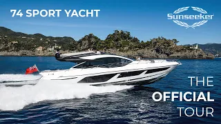 OFFICIAL Sunseeker 74 Sport Yacht Tour