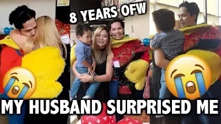 OFW HOMECOMING SURPRISE OF HUSBAND DISGUISES AS MASCOT