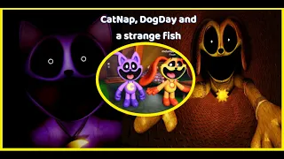 "CatNap,DogDay and a strange fish" RP story in "Poppy Playtime Chapter 3: Smiling Critters RP"Roblox