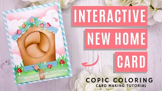 Interactive New Home Card with Lawn Fawn