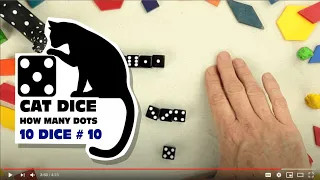 Counting Numbers for Kids How Many Dots?    Cat Dice- 10 Dice #10  Counting to 10 Good Math for Kids