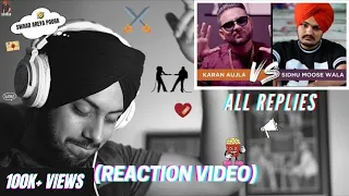 Reaction on Karan Aujla Vs Sidhu Moosewala (All Replies)