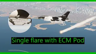 [DCS World] F-16 Viper: Single Flare with ECM pod