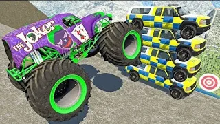 Monster truck vs high jump - car vs mountain #6 - BeamNG.drive