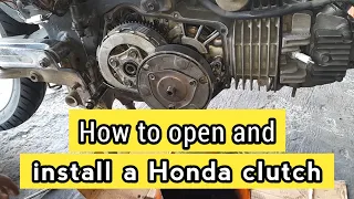 how to open and install a honda clutch