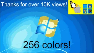 Windows 7 in 256 colors!