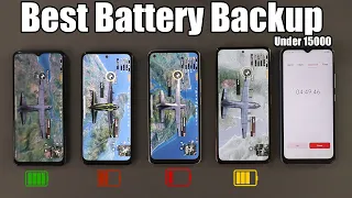 Best Battery Smartphone Around 15000 -  Realme 8 Vs Redmi Note 10s Vs Redmi Note 10 Pro vs Vivo Y51A