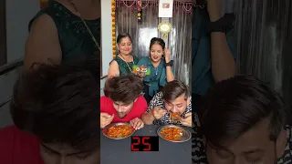 Who Will Eat Fast Chilli Potato In 30 Second Challenge #shorts #shortvideo