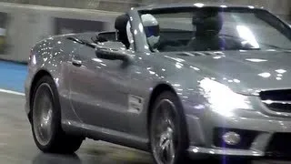 The Stig Drifts Mercedes SL63 AMG At Top Gear Live