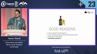 Lightning Talk: (Fine) Wine and MSVC: What Could Possibly Go Wrong? - Yannic Staudt - CppCon 2023