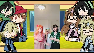 || Powerpuff girls and Rowdyruffboys reaction || ||Gacha Life|| ||💟💚💙 ❤💚💙 ||