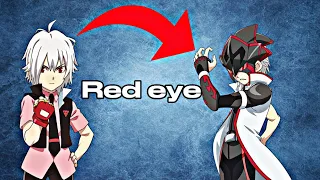 How did Shu become red eye in Beyblade Burst