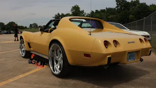 1977 Corvette on 22" Corleone Forged Asaro Wheels