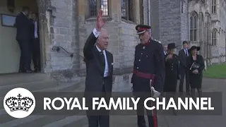 King Charles Attends Reception at Cardiff Castle