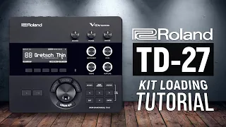 Roland TD-27 Kit Loading Tutorial: HOW TO load drum-tec Sound Editions (Custom Kits)
