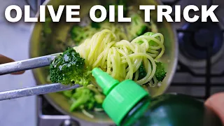 Spaghetti con broccoli aglio e olio