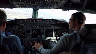 My first ever flight on the B737-700 (base training).