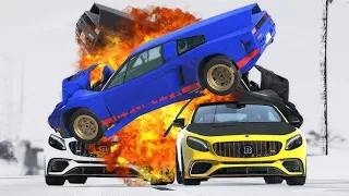Dangerous Objects and Car Crashes #02[BeamNG.Drive]