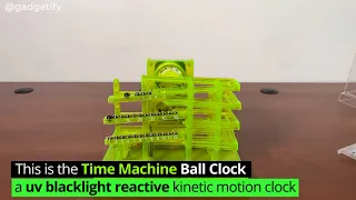 UV Blacklight Reactive Time Machine Kinetic Ball Clock 🕒 Gadgetify