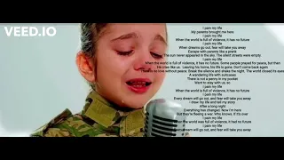 Ukrainian girl 9-year-old  sings in tears (call for Pease) English subtitle