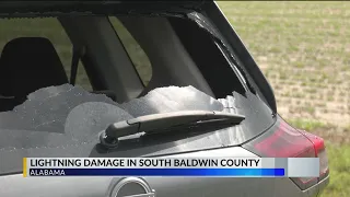 'It sounded like a gunshot': car struck by lightning in Baldwin County