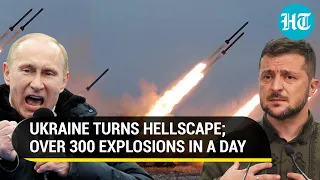 Russian Army Roars at Zelensky's Fighters; Over 300 Explosions Rock Ukraine In 24 Hours | Watch