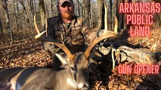 Big Public Land Buck at 25 yards - Self Filmed - Arkansas