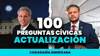 100 preguntas cívicas nueva práctica con dos oficiales.