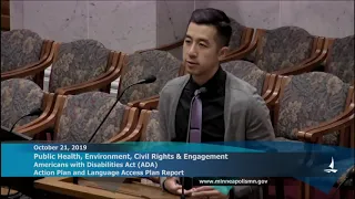 October 21, 2019 Public Health, Environment, Civil Rights, and Engagement Committee